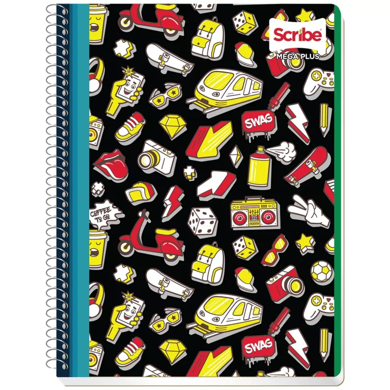 CUADERNO PROFESIONAL 100HJS MEGA PLUS ATADO RAYA. ATADO DE 9 PZAS.
