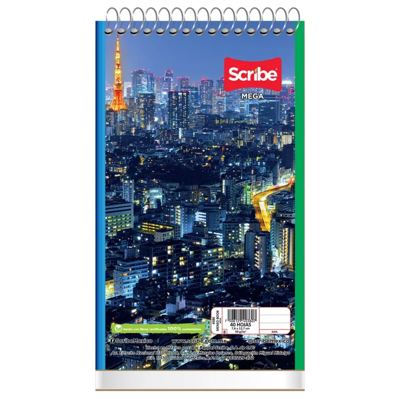 BLOCK MEMO BOOK 40HJS RAYA ATADO DE 24 PZAS.