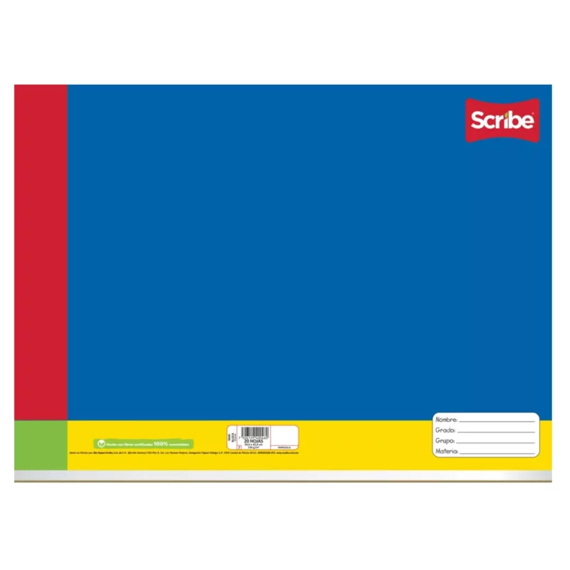CUADERNO MARQUILLA 20HJS 130GRS ESCOLAR ATADO DE 6 PZAS.