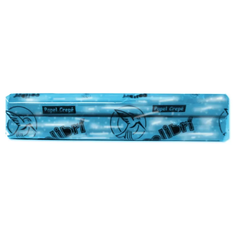 PAPEL CREPE COLIBRI METALICO AZUL ATADO DE 10 PZAS.