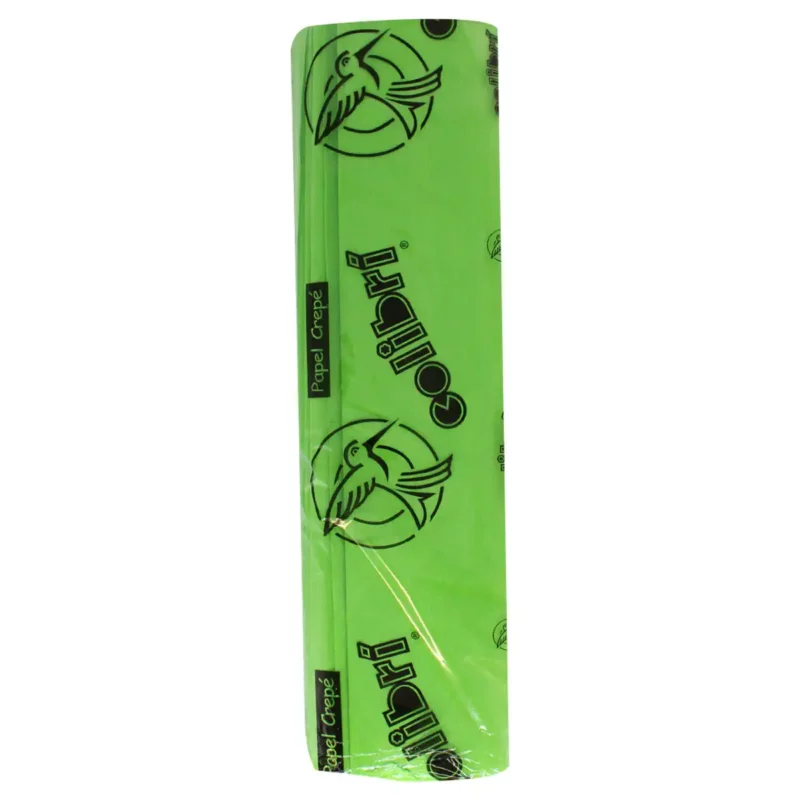 PAPEL CREPE COLIBRI CORTO 312 VERDE BAJO. ATADO DE 10 PZAS.