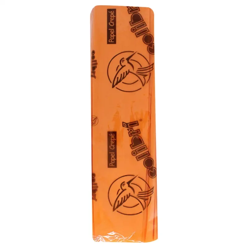 PAPEL CREPE COLIBRI CORTO 323 NARANJA ATADO DE 10 PZAS.