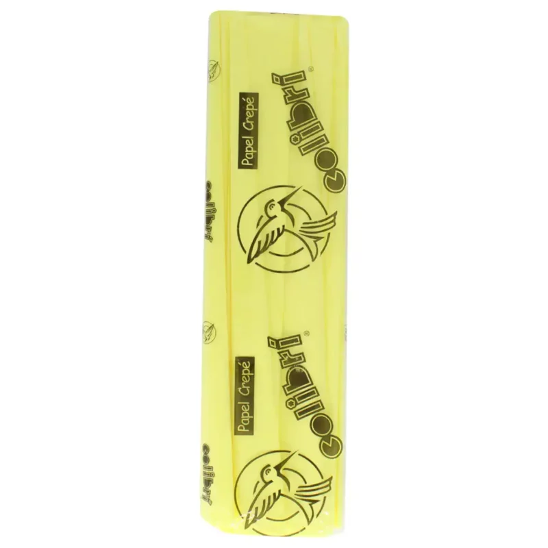 PAPEL CREPE COLIBRI CORTO 303 AMARILLO CANARIO ATADO DE 10 PZAS.