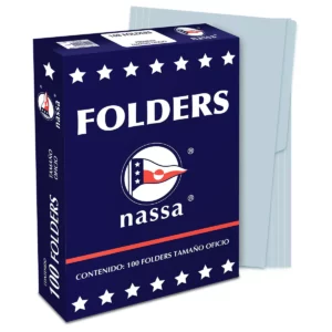 FOLDER OFICIO C/100 AZUL