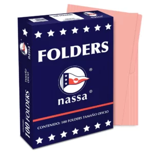 FOLDER OFICIO C/100 ROSA