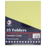 FOLDER CARTA C/25 CANARIO