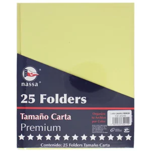FOLDER CARTA C/25 CANARIO