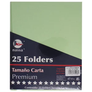 FOLDER CARTA C/25 VERDE
