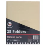 FOLDER CARTA C/25 CREMA