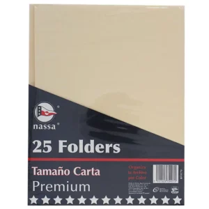 FOLDER CARTA C/25 CREMA
