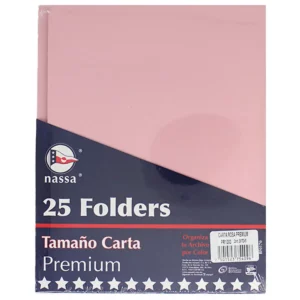 FOLDER CARTA C/25 ROSA