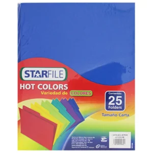 FOLDER CARTA C/25 HOT COLORS AZUL