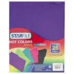 FOLDER CARTA C/25 HOT COLORS MORADO