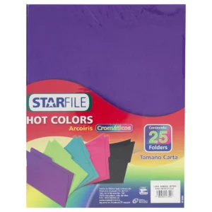 FOLDER CARTA C/25 HOT COLORS MORADO