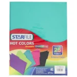 FOLDER CARTA C/25 HOT COLORS TURQUESA