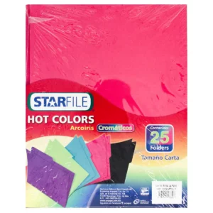FOLDER CARTA C/25 HOT COLORS ROSA