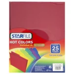FOLDER CARTA C/25 HOT COLORS VINO