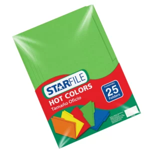 FOLDER OFICIO C/25 HOT COLORS VERDE