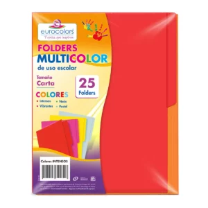 FOLDER CARTA MULTICOLOR C/25 INTENSOS