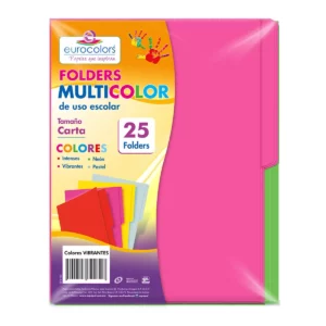 FOLDER CARTA MULTICOLOR C/25 VIBRANTES