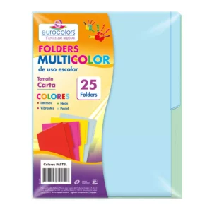 FOLDER CARTA MULTICOLOR C/25 PASTEL