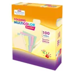 FOLDER OFICIO MULTICOLOR C/100 PASTEL CREMA PU0058