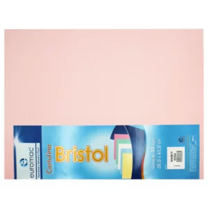 CARTULINA BRISTOL 50X65 C/25 ROSA