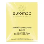 CARTULINA BRISTOL 50X65 C/25 AMARILLO .