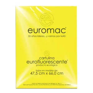 CARTULINA FLUORESCENTE C/10 AMARILLO LIMON