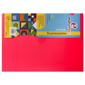 CARTULINA FLUORESCENTE C/10 ROSA