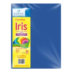 CARTULINA IRIS C/10 175GRS AZUL EI0036