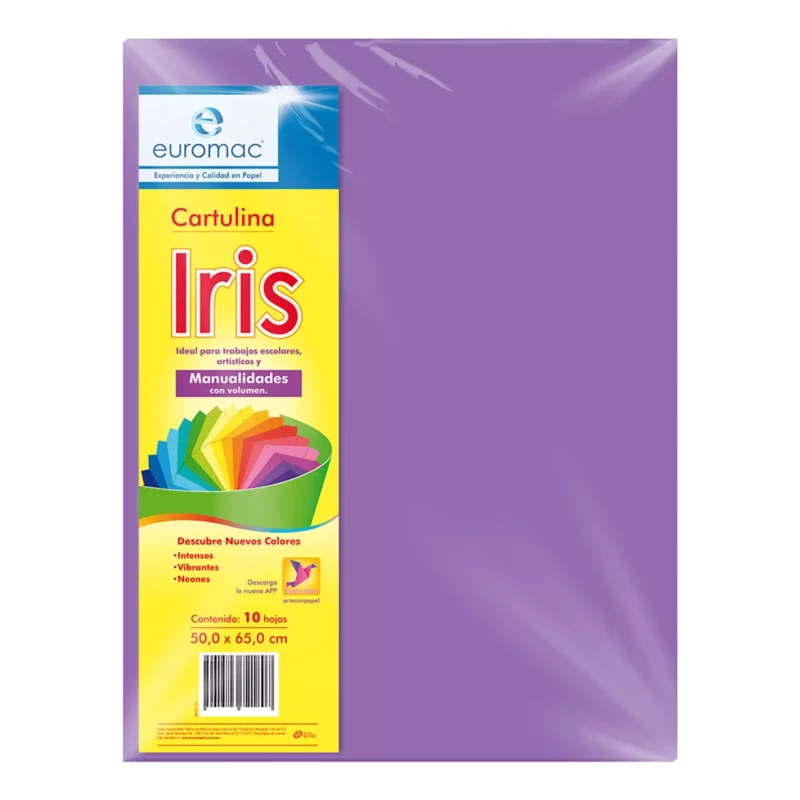 CARTULINA IRIS C/10 175GRS VIOLETA