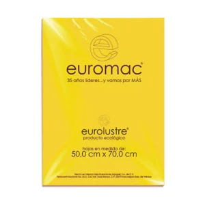 PAPEL LUSTRE C/25 AMARILLO CANARIO.