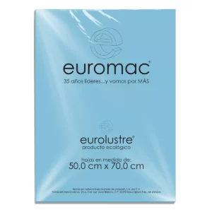 PAPEL LUSTRE C/25 AZUL PASTEL EL0010