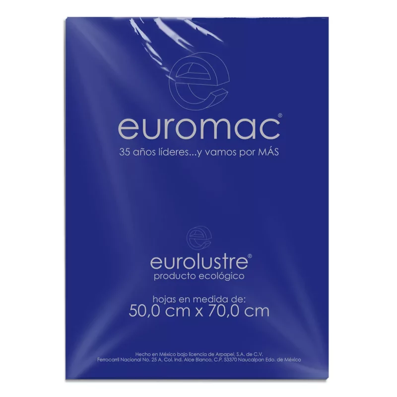 PAPEL LUSTRE C/25 AZUL REY