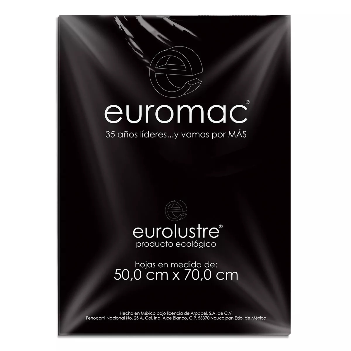 PAPEL LUSTRE C/25 NEGRO