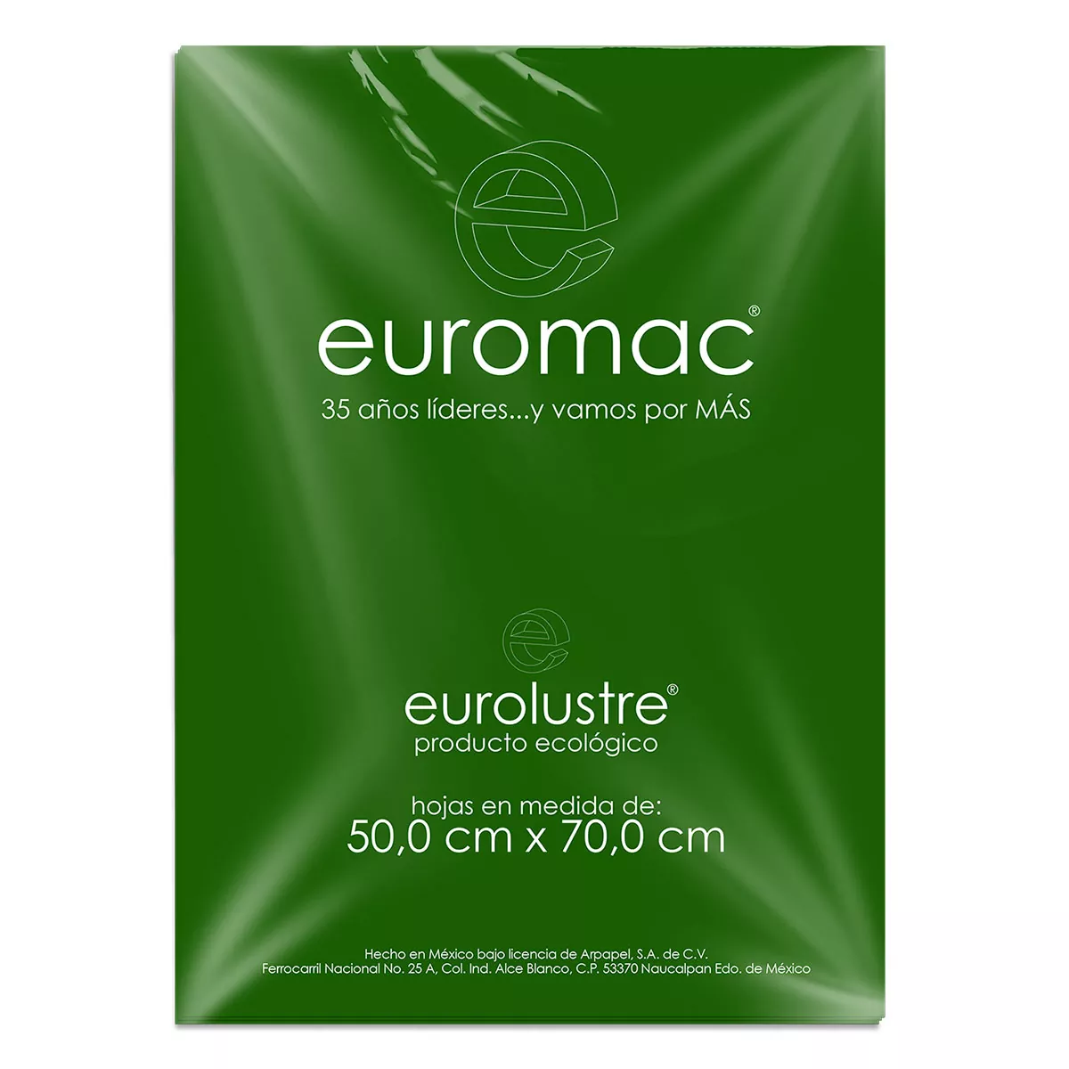 PAPEL LUSTRE C/25 VERDE BANDERA