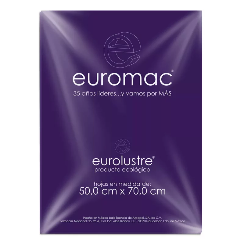 PAPEL LUSTRE C/25 MORADO