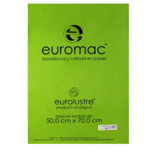 PAPEL LUSTRE C/25 VERDE LIMON
