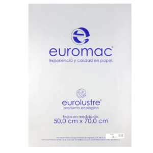 PAPEL LUSTRE C/25 PLATA