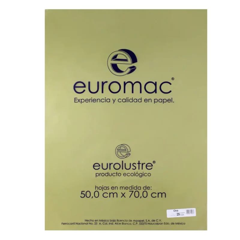PAPEL LUSTRE C/25 ORO
