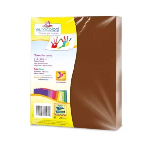 HOJA CARTA EUROCOLORS C/100 CAFE TERRA