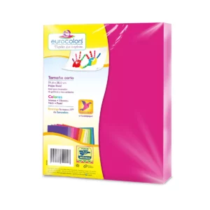 HOJA CARTA EUROCOLORS C/100 ROSA VIBRANTE