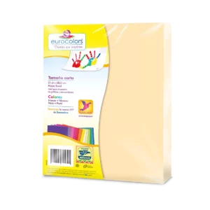 HOJA CARTA EUROCOLORS C/100 CREMA