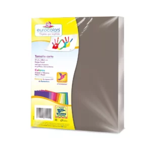 HOJA CARTA EUROCOLORS C/100 GRIS