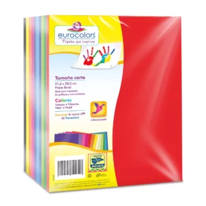HOJA CARTA EUROCOLORS C/1000 ARCOIRIS.