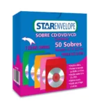 SOBRE CD VENTANA CIRCULAR ARCOIRIS C/50