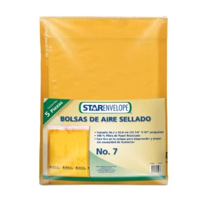 BOLSA AIRE SELLADO 36.2 X 50.8CMS NO. 7 ATADO DE 5 PZAS.