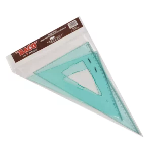 JUEGO ESCUADRAS C/BISEL C/GRAD 3045 ATADO DE 3 PZAS.