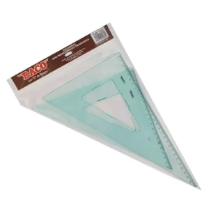 JUEGO ESCUADRAS S/BISEL C/GRAD 3045 ATADO DE 3 PZAS.